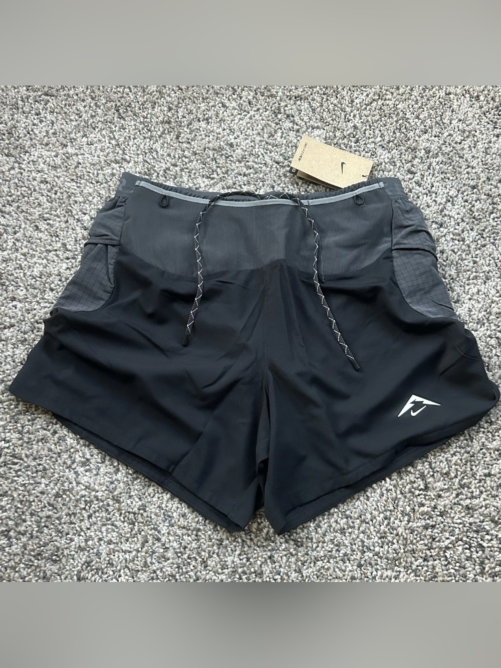 Nike Trail Second Sunrise 5” Lined Running Shorts Black Mens Small HJ3572-010